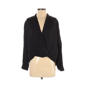 NWOT Stunning Blaque Label Black Wrap Blouse Small
